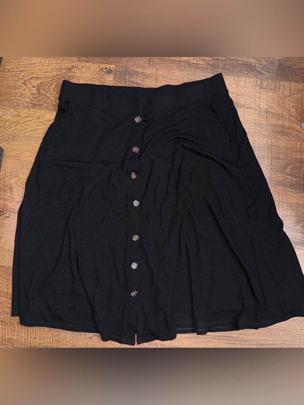 torrid Black A-Line Button-Front Skirt
